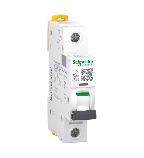 A9F79206 - Miniature circuit-breaker Acti9 iC60N 1 pole 16 A C curve 6000 A (IEC 60898-1) 10 kA (IEC 60947-2) - Schneider Electric