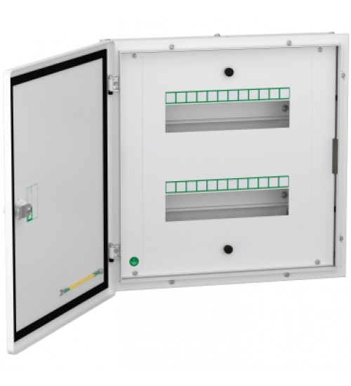 Schneider Electric A9HFD224 - Acti 9 - Flexi tier DB - double door metal - 2 tier 24 modules