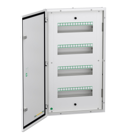 A9HFD456 - Acti 9 AC Flexi tier DB AC double door metal AC 4 tier 56 modules AC Schneider Electric