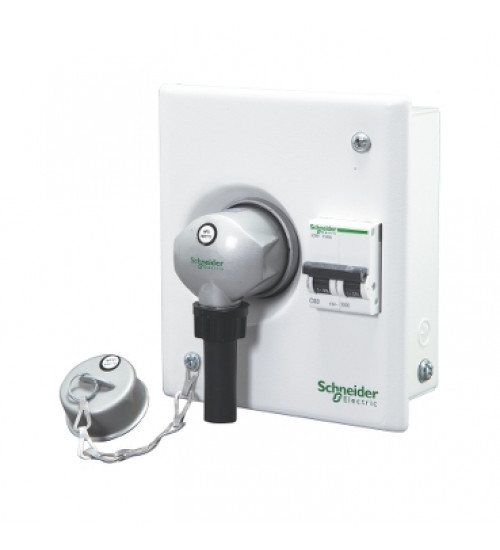 Schneider Electric A9HMS210 - Acti 9 - Metal P&S Unit - single door - 10A 1P+N+E 2Mod