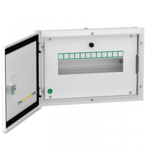 Schneider Electric A9HTND12Z - TPN distribution board, Acti9, 12 ways, metal double door, IP43