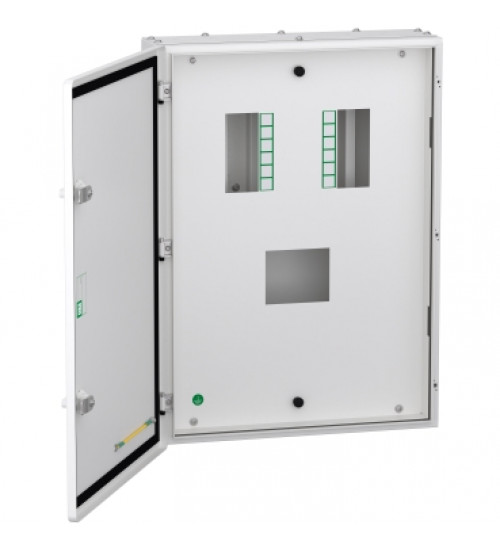 Schneider Electric A9HVN04M - VTPN Distribution board, Acti9, 4 ways, 160A MCCB, double door metal, IP43