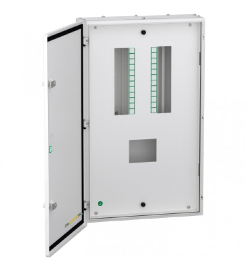 Schneider Electric A9HVN08L - VTPN Distribution board, Acti9, 8 ways, 100A MCCB, double door metal, IP43
