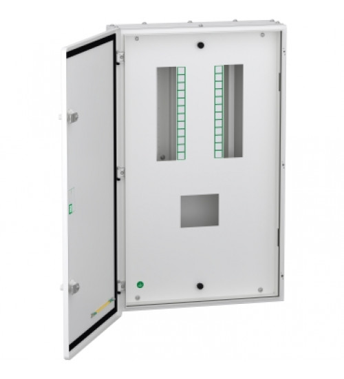 Schneider Electric A9HVN08M - VTPN Distribution board, Acti9, 8 ways, 160A MCCB, double door metal, IP43