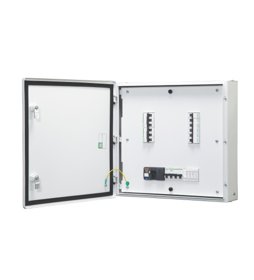 Schneider Electric A9HVTD08 - Acti 9 - VTPN DB - double door metal - IP43 - 8 ways