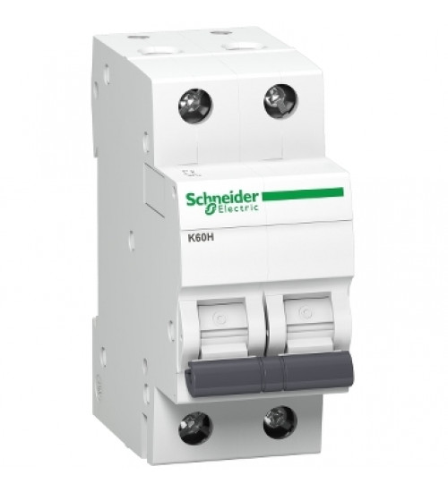 Schneider Electric A9KF71232BQ - Acti 9 K60H 2P - 32 A - C curve 10 kA - set of 6