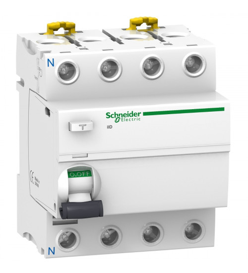 Schneider Electric A9KR11425BQ - Acti 9 ID K - RCCB - 4P - 25A - 30mA - type AC - set of 3