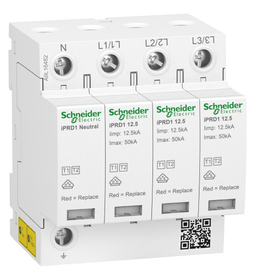 A9L16482 - modular surge arrester, acti 9 iPRD112.5, 3P +N, 350V, with remote transfert - Schneider Electric