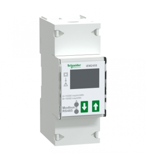 Schneider Electric A9MEM2455 - modular single phase power meter iEM2455 - 230V - 100A with communication Modbus Schneider Electric A9MEM2455 - modular single phase power meter iEM2455 - 230V - 100A with communication Modbus