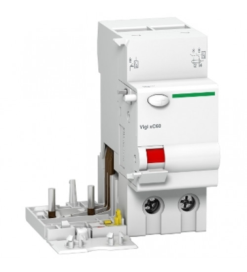 Schneider Electric A9N26613 - VIGI XC60- earth leakage add-on block 2P 63A AC 300MA