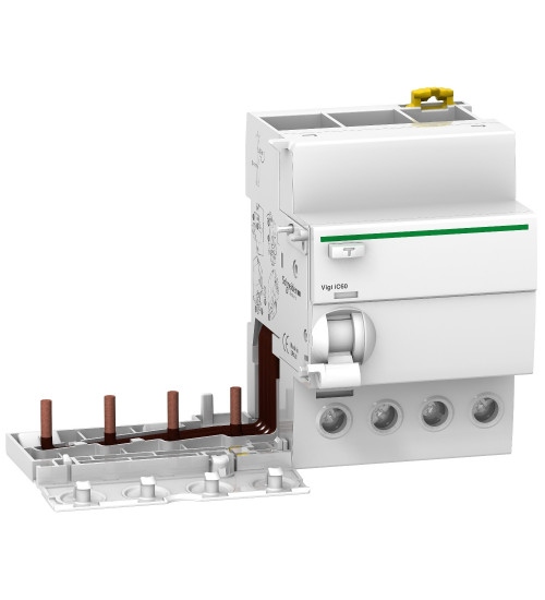 A9V12463 - Add-on residual current device, Acti9 Vigi iC60, 4P, 63A, 100mA, AC type - Schneider Electric