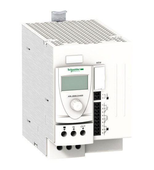Schneider Electric ABL8BBU24400 - battery control module - 24..28.8 V DC - 24 V - 40 A - for regulated SMPS