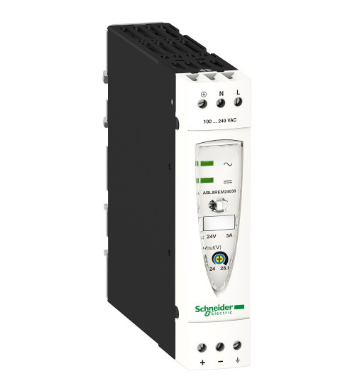 Schneider Electric ABL8REM24030 - regulated SMPS - 1 or 2-phase - 100..240 V AC - 24 V - 3 A