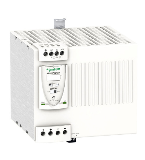 Schneider Electric ABL8RPM24200 - regulated SMPS - 1 or 2-phase - 100..240 V - 24 V - 20 A