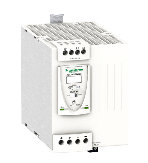 Schneider Electric ABL8WPS24200 - regulated SMPS - 3-phase - 380..500 V AC - 24 V - 20 A