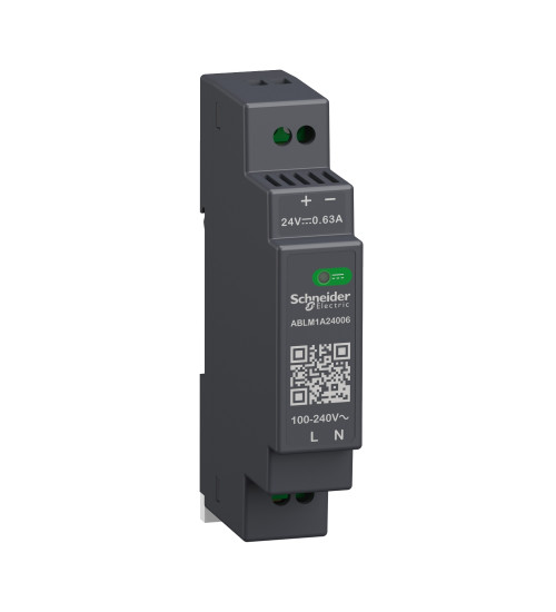 Schneider Electric ABLM1A24006 - Regulated Power Supply, 100 to 240V AC, 24V, 0.6A, single phase, Modular