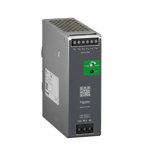 Schneider Electric ABLS1A12100 - Regulated Power Supply, 100 to 240V AC, 12V, 10A, single phase, Optimized