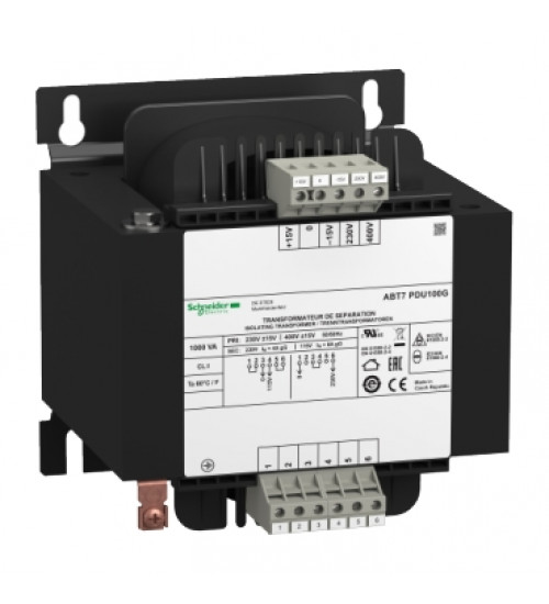 Schneider Electric ABT7PDU100G - voltage transformer - 230..400 V - 2 x 115 V - 1 KVA