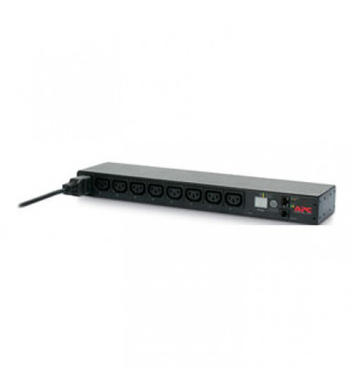 AP7921B Schneider Electric APC NetShelter Switched Rack PDU, 1U, 1PH, 3.7kW 230V 16A or 3.3kW 208V 16A, 8 C13 outlets, C20 cord