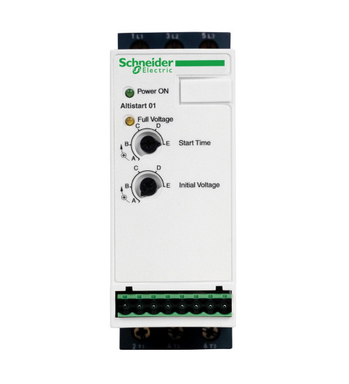 Schneider Electric ATS01N112FT - soft starter for asynchronous motor, Altistart 01, ATS01, 12A, 110 to 480V, 1.5 to 5.5kW