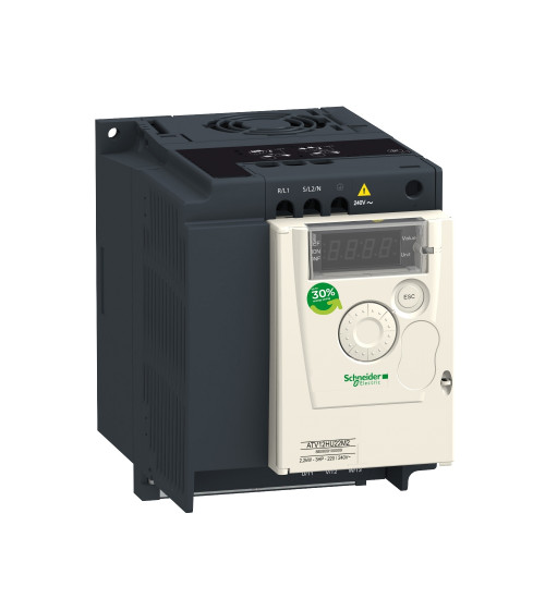Schneider Electric ATV12HU15M2 - variable speed drive, Altivar 12, 1.5kW, 2hp, 200 to 240V, 1 phase, with heat sink
