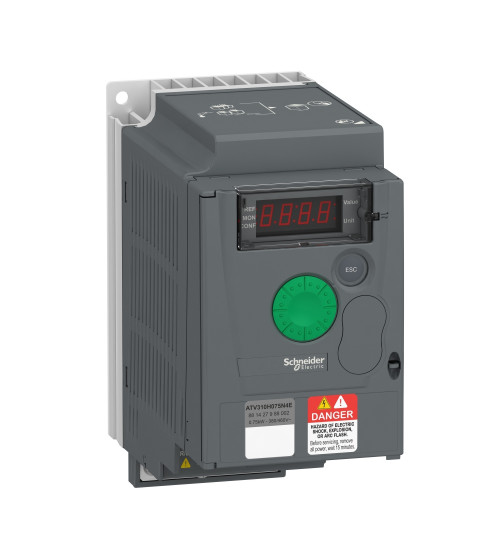 Schneider Electric ATV310H075N4E - variable speed drive, Easy Altivar 310, heavy duty, 0.75kW, 1hp, 380 to 460V, without EMC