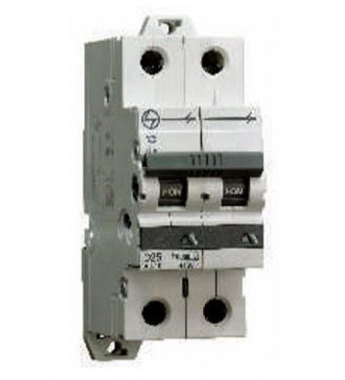 AU10S21E63C - 1.6A 2P 10kA Curve-C Exora MCB - L&T AU10S21E63C - 1.6A 2P 10kA Curve-C Exora MCB - L&T