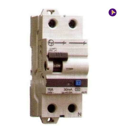 L&T 100mA 40A Double Pole RCCB with Added immunity, AURAD204010
