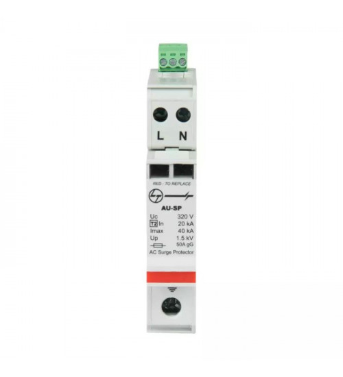 Lauritz Knudsen AUSP021PN40 AU SPD Imax 40kA 1P+N 240V Type 2     Lauritz Knudsen AUSP021PN40 AU SPD Imax 40kA 1P+N 240V Type 2