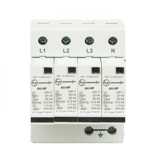 Lauritz Knudsen AUSP123PN50 AU SPD Iimp 12.5kA; Imax 50kA 3P+N 400V AC Type 1+2     Lauritz Knudsen AUSP123PN50 AU SPD Iimp 12.5kA; Imax 50kA 3P+N 400V AC Type 1+2