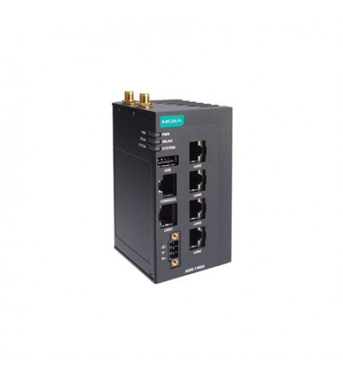 AWK-1165A-US, Industrial 802.11ax wireless AP with 5 10/100/1000BaseT(X) ports, IP30, US band, -25 to 60°C operating temperature AWK-1165A-US, Industrial 802.11ax wireless AP with 5 10/100/1000BaseT(X) ports, IP30, US band, -25 to 60°C operating temperature