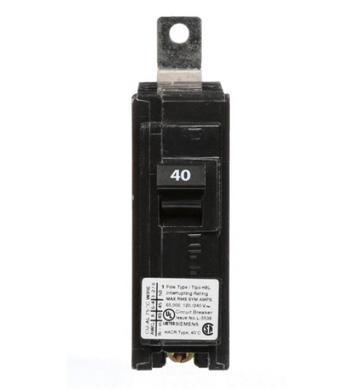 B140HH Molded Case Circuit Breaker Specifications: Product Description: BREAKER 40A 1P 120V 65K HBL Product Lifecycle (PLM): PM300:Active Product Net Weight (lb): 0.309 lb Product Group: 5201 Compliance with the substance restrictions according to RoHS directive: not available ... - Siemens