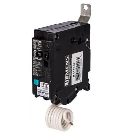 BA120AFC Molded Case Circuit Breaker Specifications: Product Description: Siemens Low Voltage Molded Case Circuit Breakers Panelboard Mounting 240V AFCI Circuit Breakers - 1 - Pole, AFCI Combo - BAF, 10KAIC, 120VAC are Circuit Protection Molded Case Circuit Breakers. BREAKER 15A 1P 120V ... - Siemens