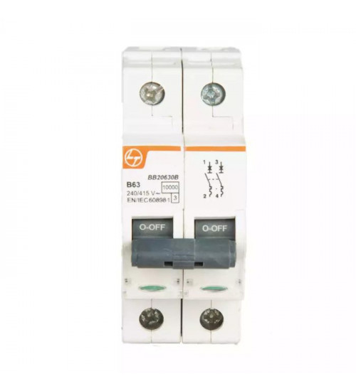 Lauritz Knudsen BB20320B EXORA MCB 32A DP 240V AC 10kA B Curve