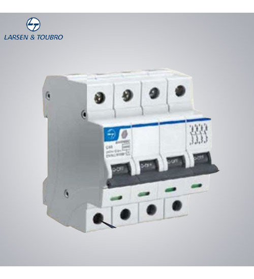 BB40040D - 4A 4P 10kA Curve-D Exora MCB - L&T BB40040D - 4A 4P 10kA Curve-D Exora MCB - L&T
