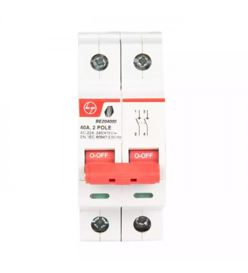 Lauritz Knudsen BE210000 Tripper Isolator 100A DP 240V AC