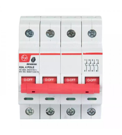 Lauritz Knudsen BE406300 Tripper Isolator 63A FP 415V AC Lauritz Knudsen BE406300 Tripper Isolator 63A FP 415V AC