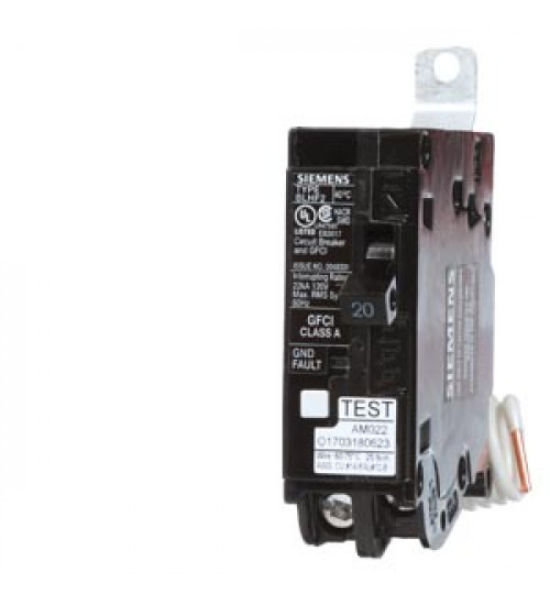 Siemens - BF120AH - 20 Amp 22Ka GFCI Circuit Breaker