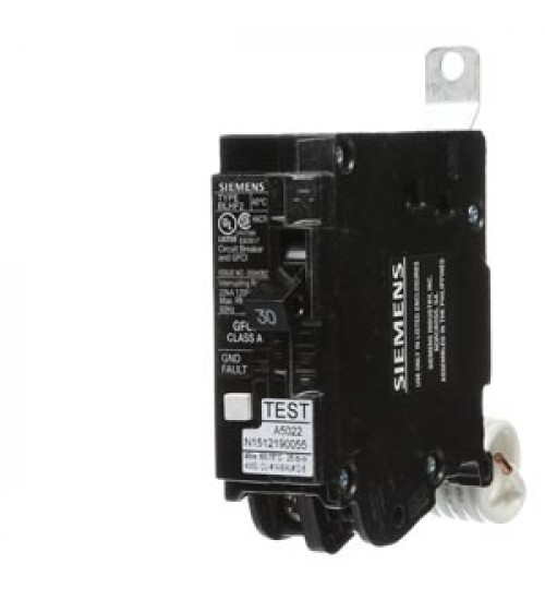 Siemens - BF130AH - 30 Amp 22 kA GFCI Circuit Breaker