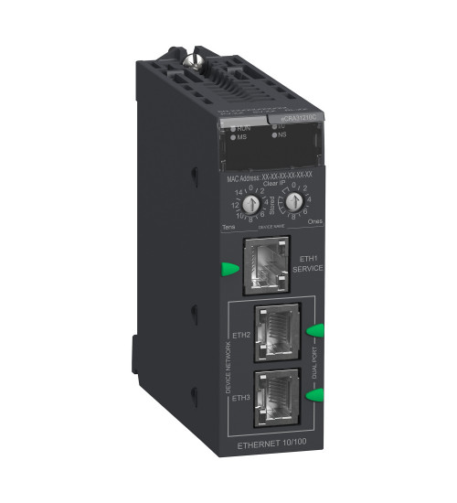 Schneider Electric BMECRA31210C - Modicon X80 EIO Drop adapter with Ethernet backplane - coated