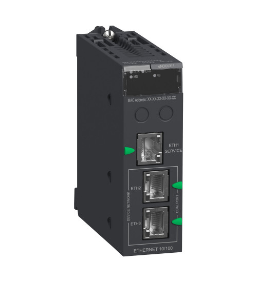 Schneider Electric BMENOC0311 - Ethernet module M580 - 3-port FactoryCast Ethernet communication