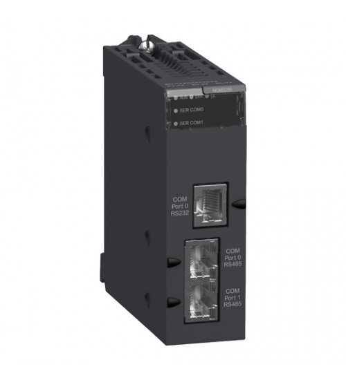 Schneider Electric BMXNOM0200 - Serial link module with 2 RS-485/232 ports in Modbus and Character mode