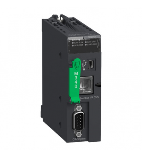 Schneider Electric BMXP3420102 - processor module M340 - max 1024 discrete + 256 analog I/O