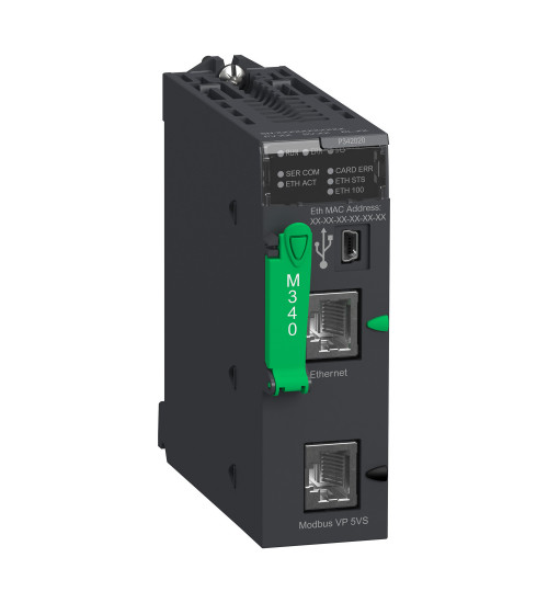 Schneider Electric BMXP342020 - Processor Module Modicon M340, Max 1024 Discrete + 256 Analog I/O, Modbus Etherne