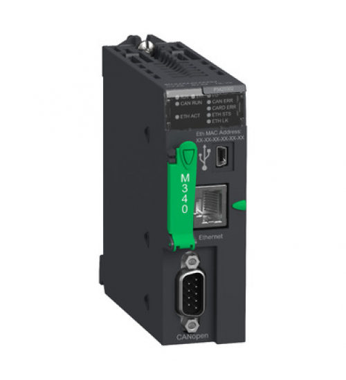 Schneider Electric BMXP3420302 - processor module M340 - max 1024 discrete + 256 analog I/O - CANOpen