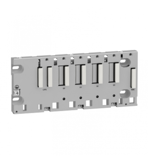 Schneider Electric BMXXBP0400 - rack M340 - 4 slots - panel, plate or DIN rail mounting