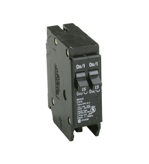 BR1515 - Eaton BR 2-15 Amp Single Pole Tandem Non-CTL Circuit Breaker - Eaton BR1515 - Eaton BR 2-15 Amp Single Pole Tandem Non-CTL Circuit Breaker - Eaton