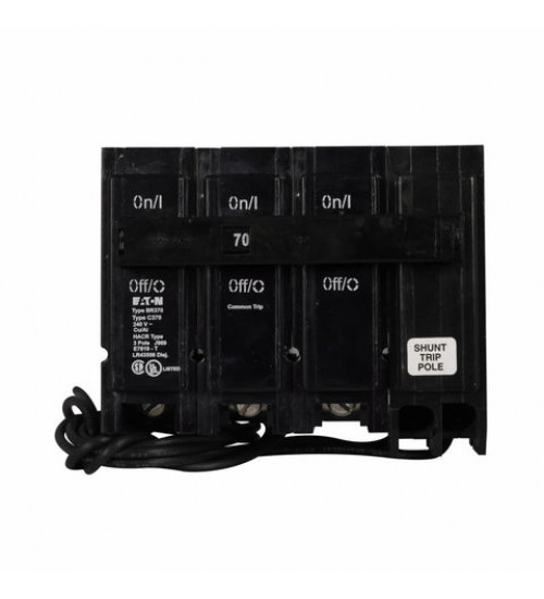 BR370ST - Eaton Cutler-Hammer 70 Amp 3 Pole 240 Volt Plug-In Molded Case Circuit Breaker