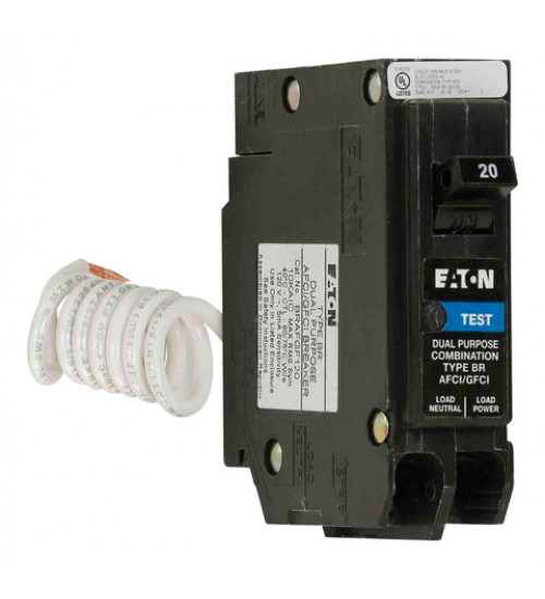 BRAFGF120 - Eaton Cutler-Hammer 20 Amp 1 Pole 120 Volt Plug-In Molded Case Circuit Breaker BRAFGF120 - Eaton Cutler-Hammer 20 Amp 1 Pole 120 Volt Plug-In Molded Case Circuit Breaker