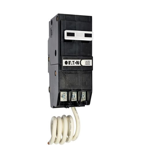 BRN250GF - BR GFCI Circuit Breaker, Ground Fault, Pigtail Neutral, 50 A, 10 KAIC, Two-Pole, 120/240 V